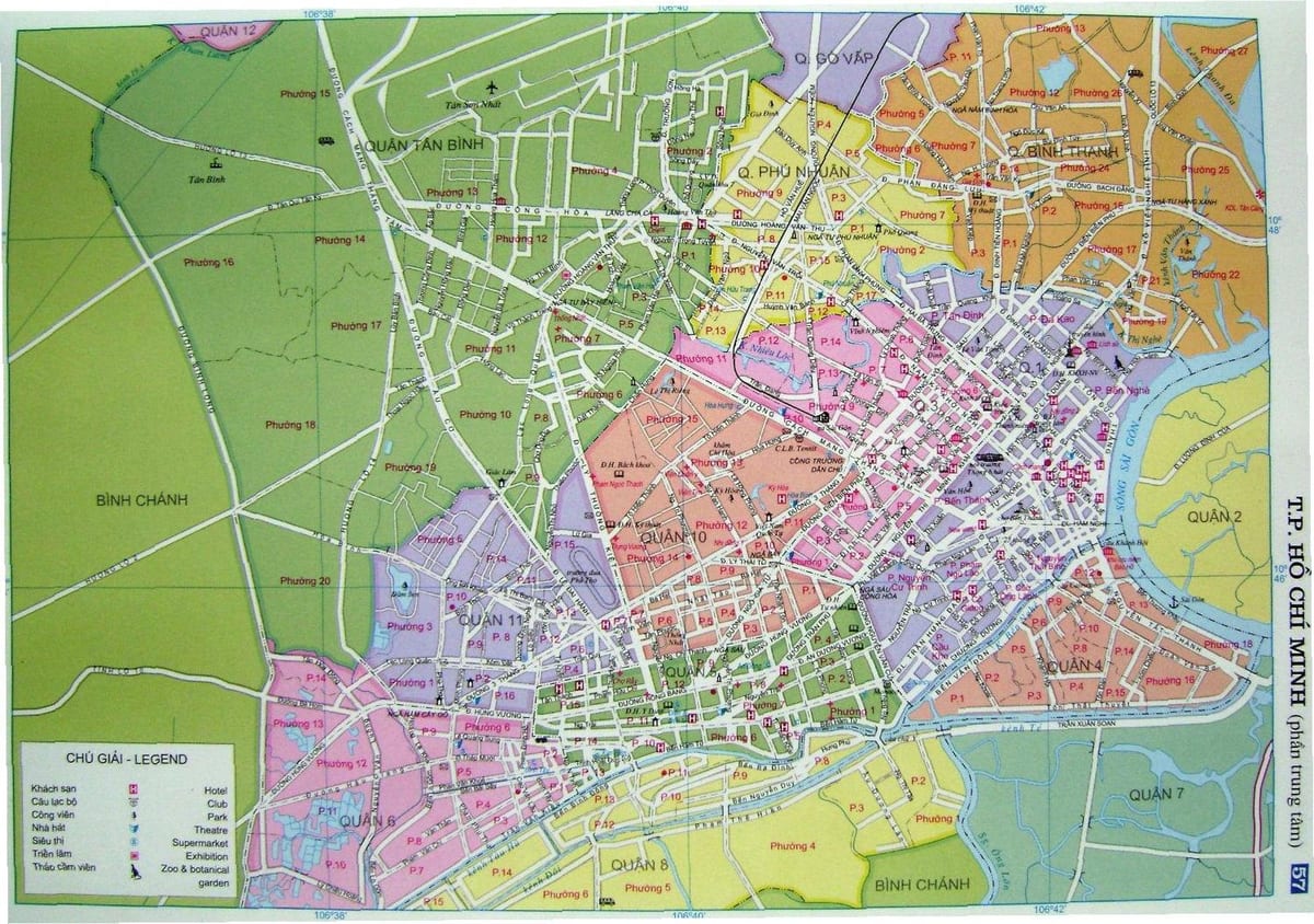 Mapa ng ho chi minh kalye