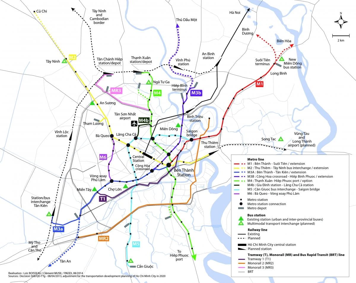 ho chi minh city sa metro mapa