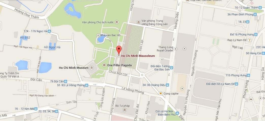 Mapa ng ho chi minh mosoliem
