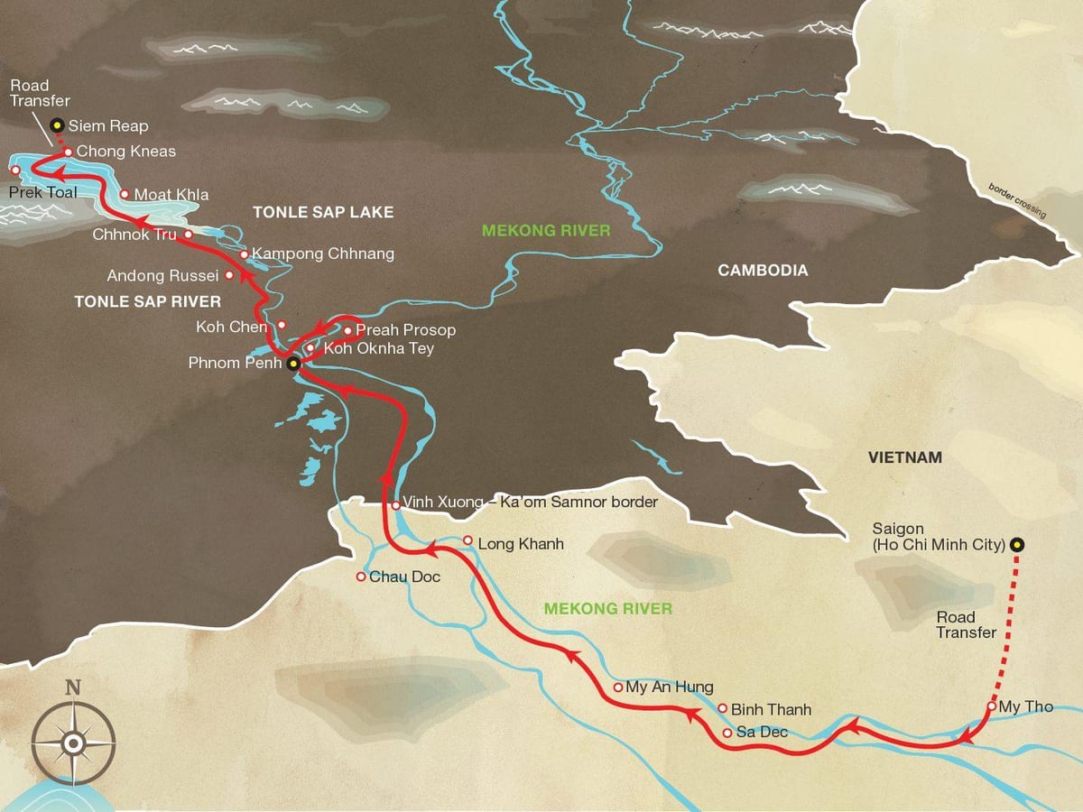 Mapa ng saigon river 